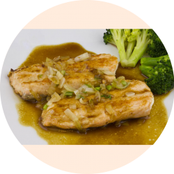 Salmón Teppanyaki