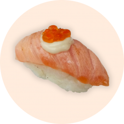 Nigiri de Salmón Flambeado