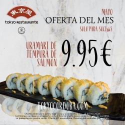 Uramaki de Tempura de Salmón